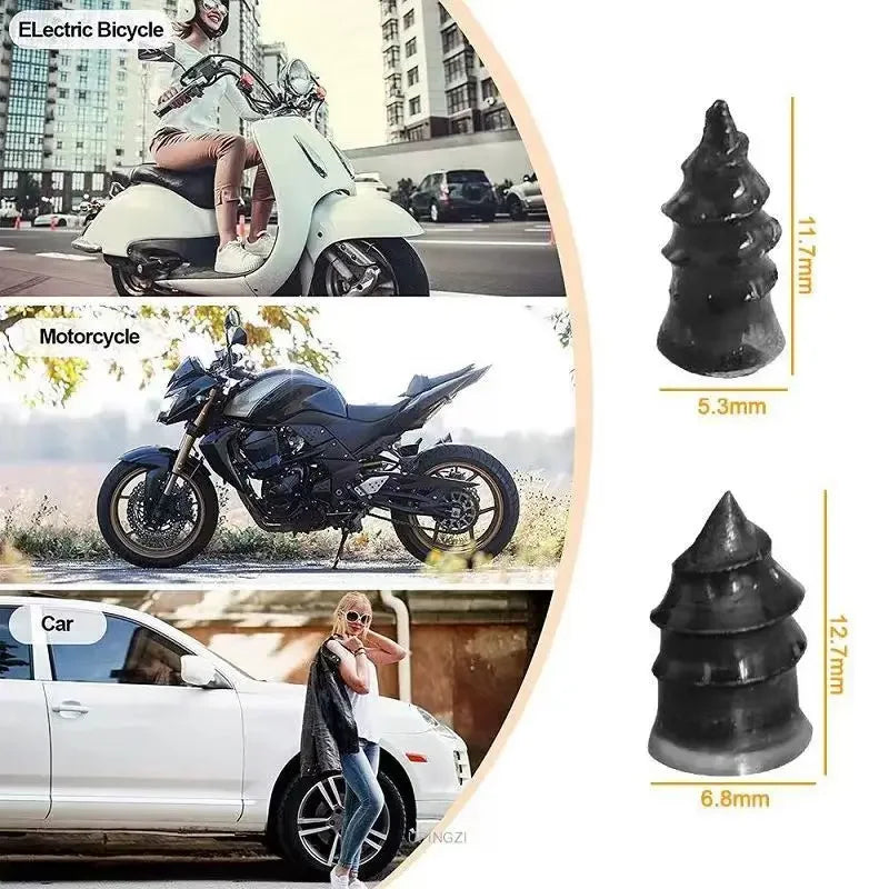 Universal Tire Repair Kit for Cars & Motorcycles | Puncture Fix - image 4