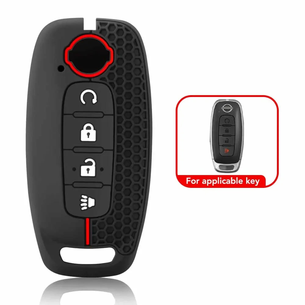 Keychain For Nissan Rouge Kicks Pathfinder J12 Ariya Altima Rogue Qashqai Bluebird Sylphy Remote Car Key Case Cover Accessories