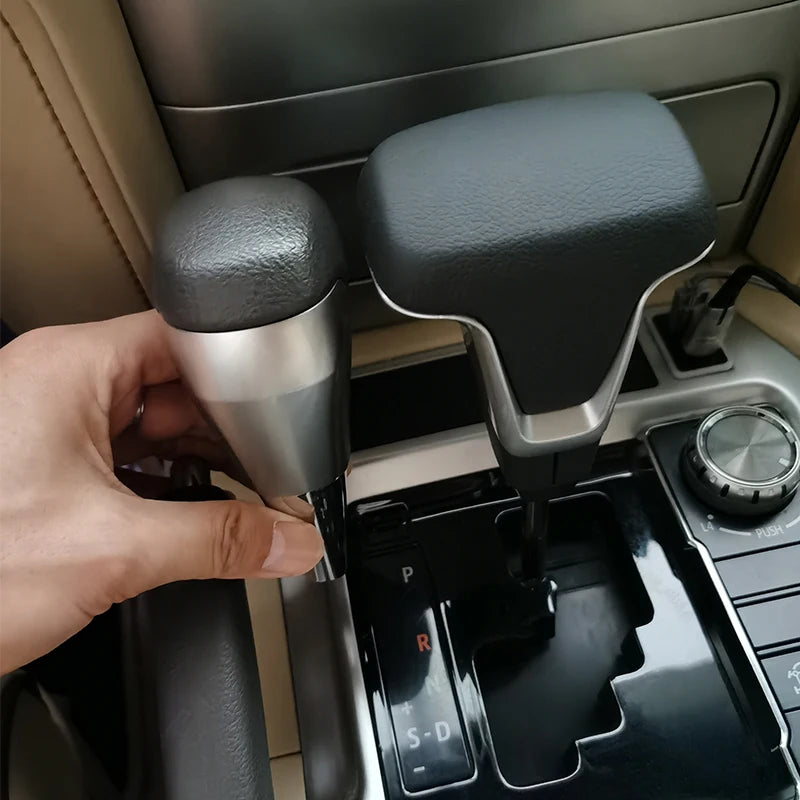 Premium Leather Gear Shift Knob for Toyota Land Cruiser RAV4 Corolla - image 4