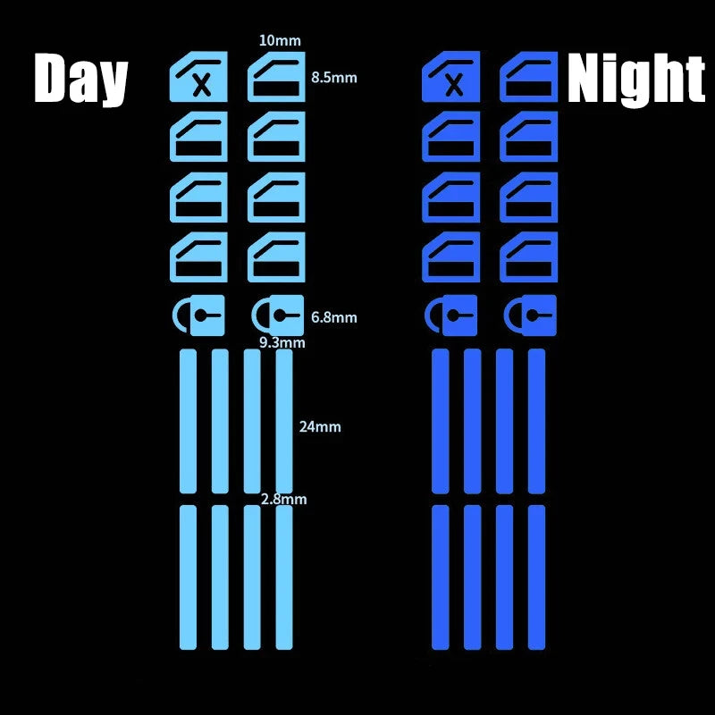 Glow-in-the-Dark Car Window Button Stickers - 18 Pack - image 7