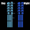 Glow-in-the-Dark Car Window Button Stickers - 18 Pack - image 7
