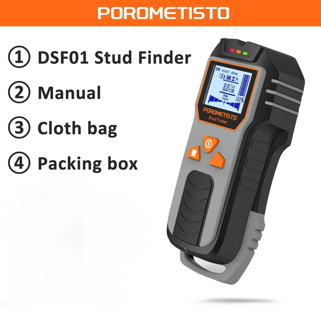 6-in-1 Stud Finder Wall Scanner – Wood, Metal & AC Wire Detector