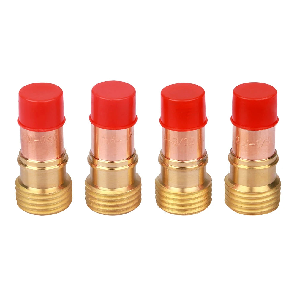 30Pcs TIG Welding Torch Accessories 2.4mm 3/32" Stubby Gas Lens Pyrex Glass Cup Nozzle Kit  For WP-17/18/26 Soldering Supplies