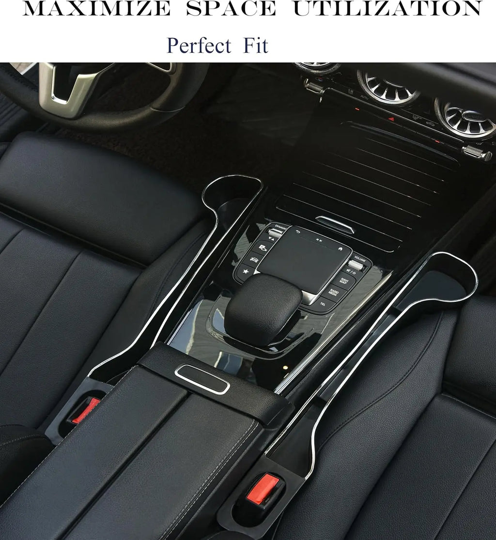 Car Side Seat Gap Filler Organizer with Cup Holder and Phone Holder Upgrade