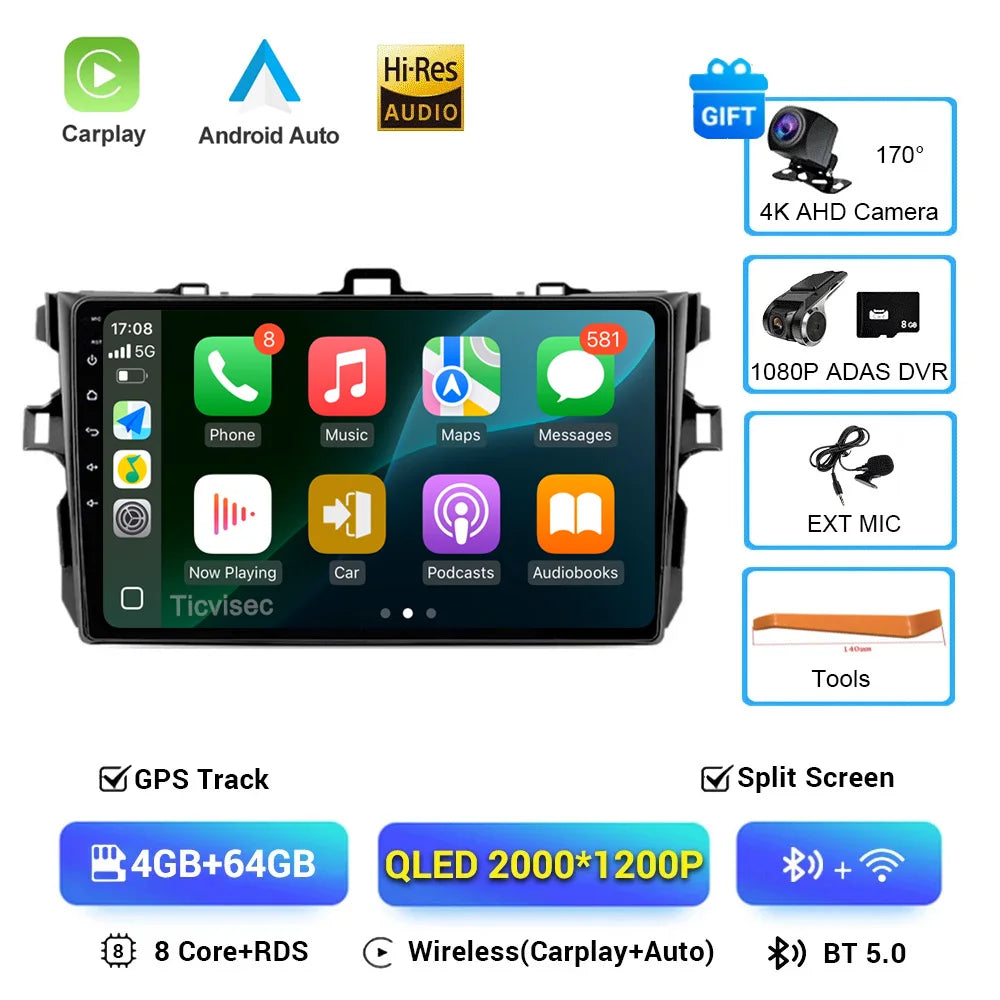 Android 16 Multimedia Car Radio for Toyota Corolla E140/E150 - image 11