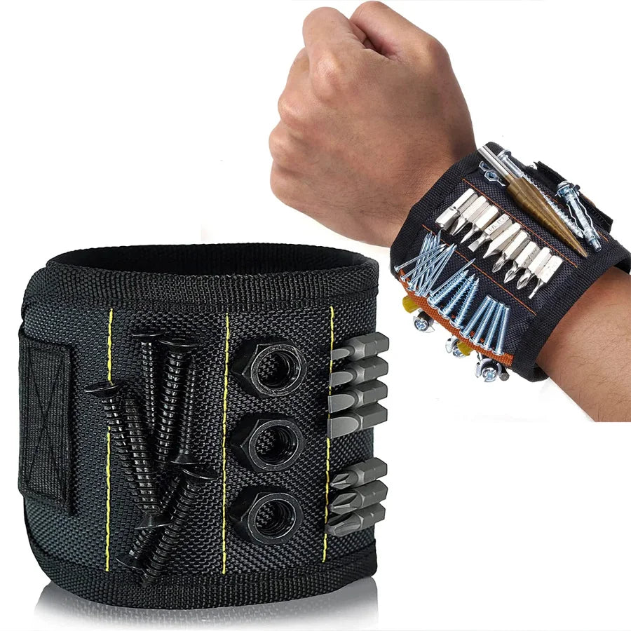Magnetic Wristband for Holding Screws,Nails Drilling Bits,Wrist Tool Holder Belts with Strong Magnets,Cool Gadgets for Men, wome