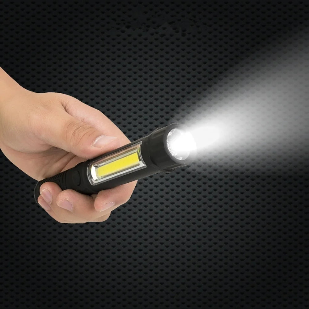 Multifunction COB LED Mini Pen Light Work Inspection LED Flashlight Stonego Torch Lamp With the Bottom Magnet and Clip