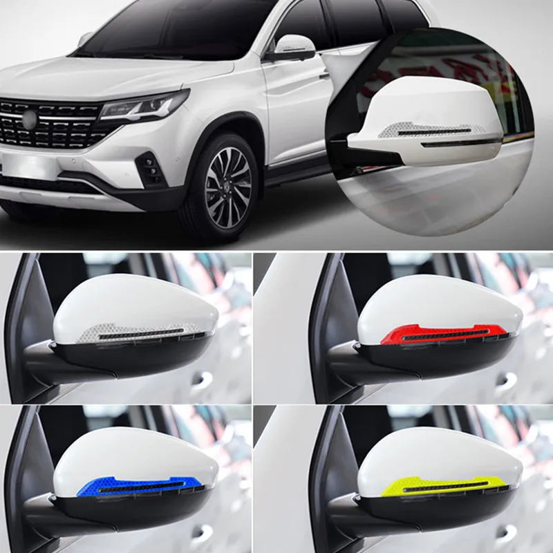 Reflective Stickers for Wheel Rims, Door Handles and Rear Bumper