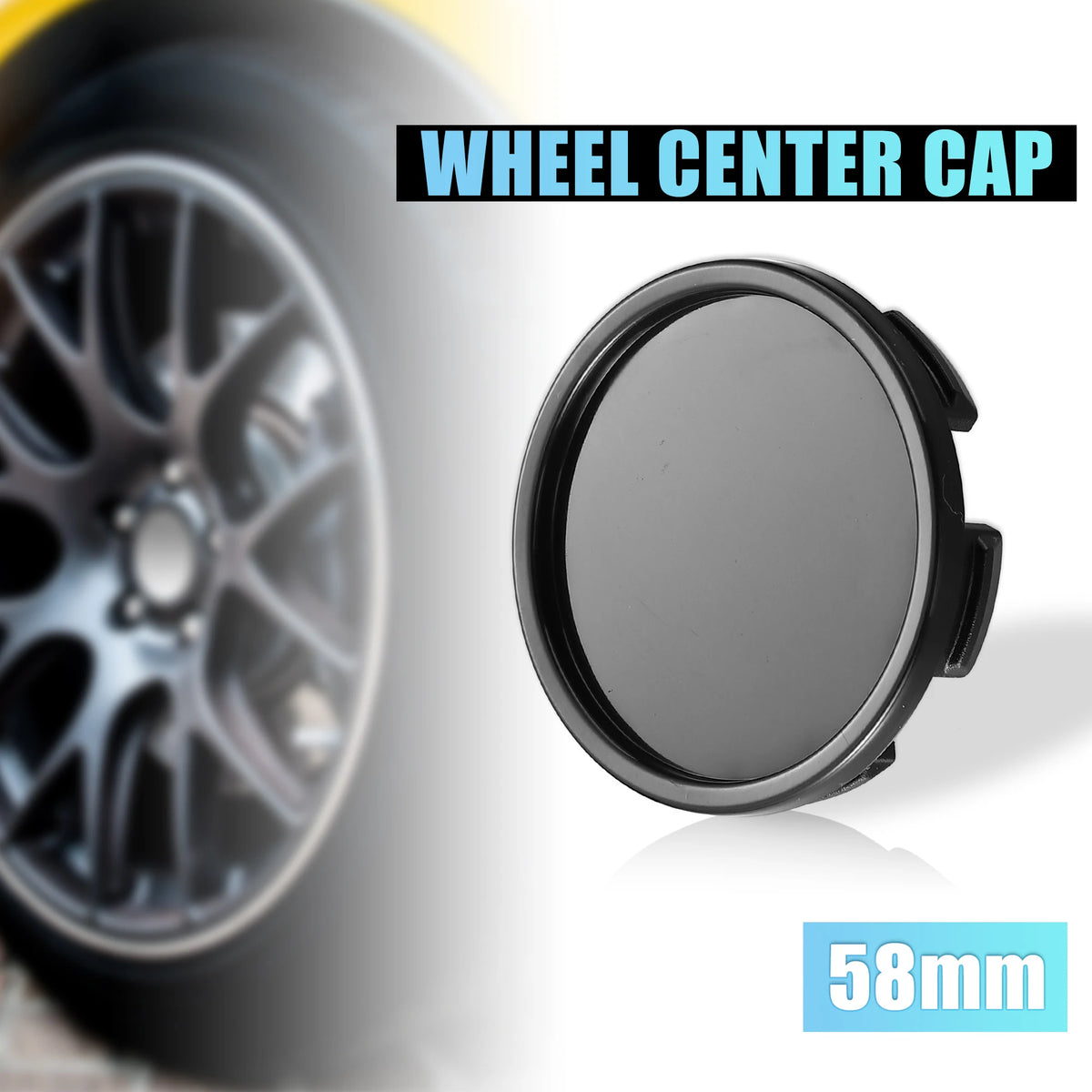 X Autohaux Universal Wheel Center Caps, 53-75mm 4-Pack - image 3