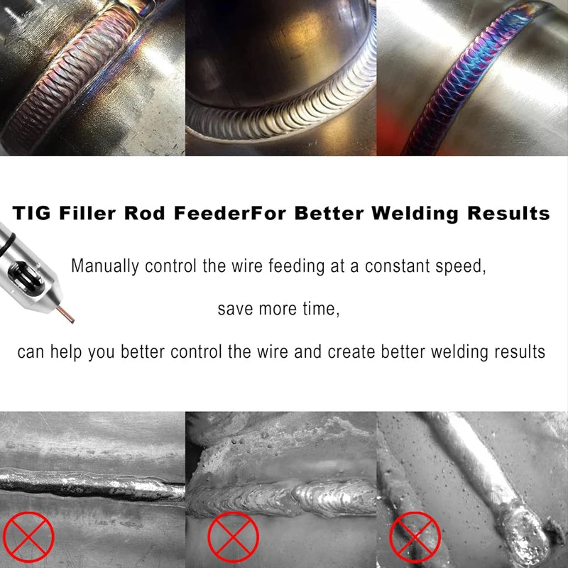 Tig Wire Feeding Pen Welding Rod Holder Welding Wire Feeder Tig-Pen Welding Wire Feeder Feeding Rod Holder Suitable for 1.0-3.2mm Welding Wire