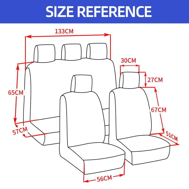 2/5PCS Car Seat Covers Set Universal Fit Most Car Covers with Tire Detail Suitable for Independent Seat Covers Protecting Seats