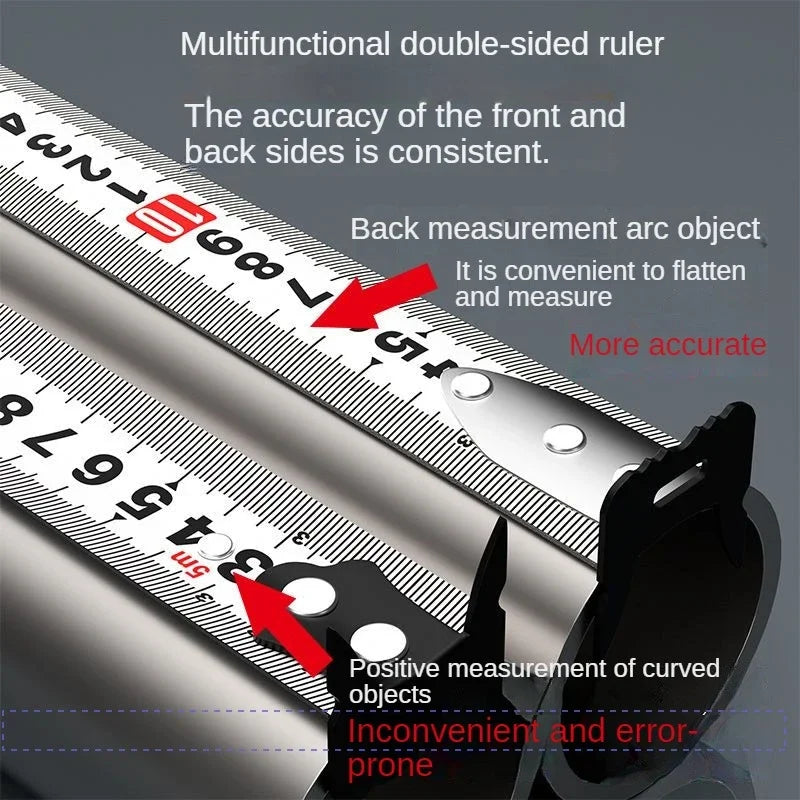 5/7.5/10m Double-Sided Graduated Steel Tape Measure