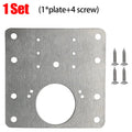 Stainless Steel Cabinet Hinge Repair Plate Kit with Screws