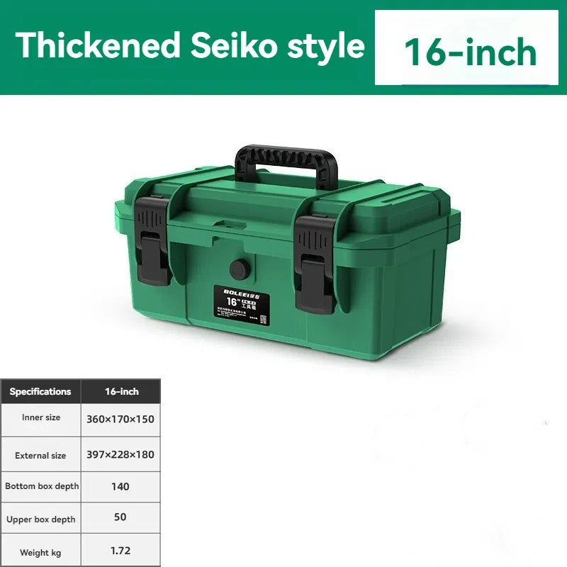 Portable Plastic Tool Box Waterproof Electrician Storage Case Protective Shockproof