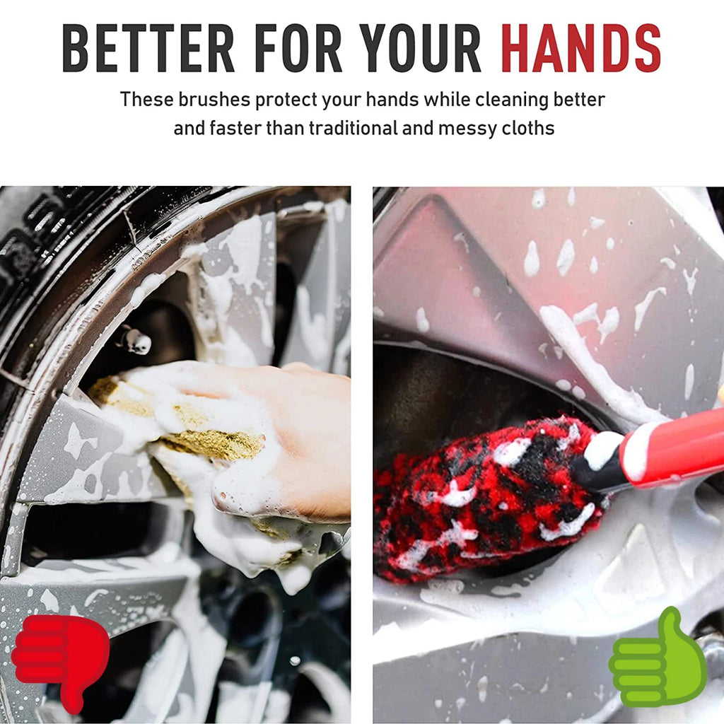 Nylon Wheel Cleaning Brush for Car Rims and Tires