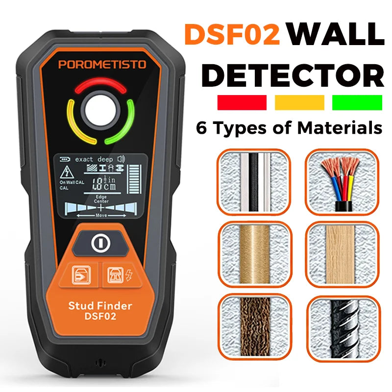 New Stud Finder Wall Scanner Detector Multifunction Wood Studs Metal Detection for AC Cable Wires Depth Tracker Measuring Tools