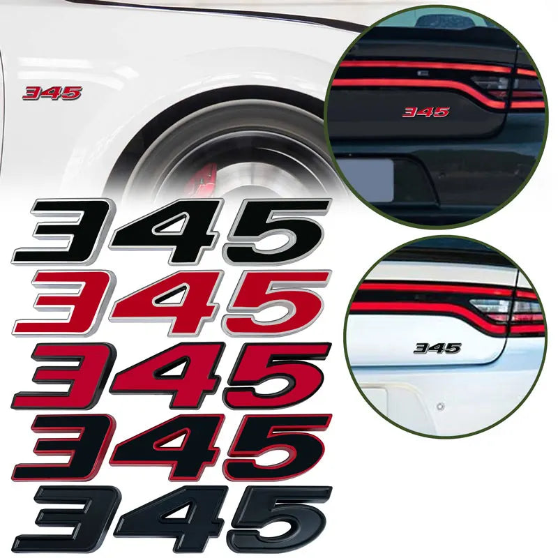 3D Metal Engine Size Car Sticker for Dodge, Jeep, Ford and Toyota