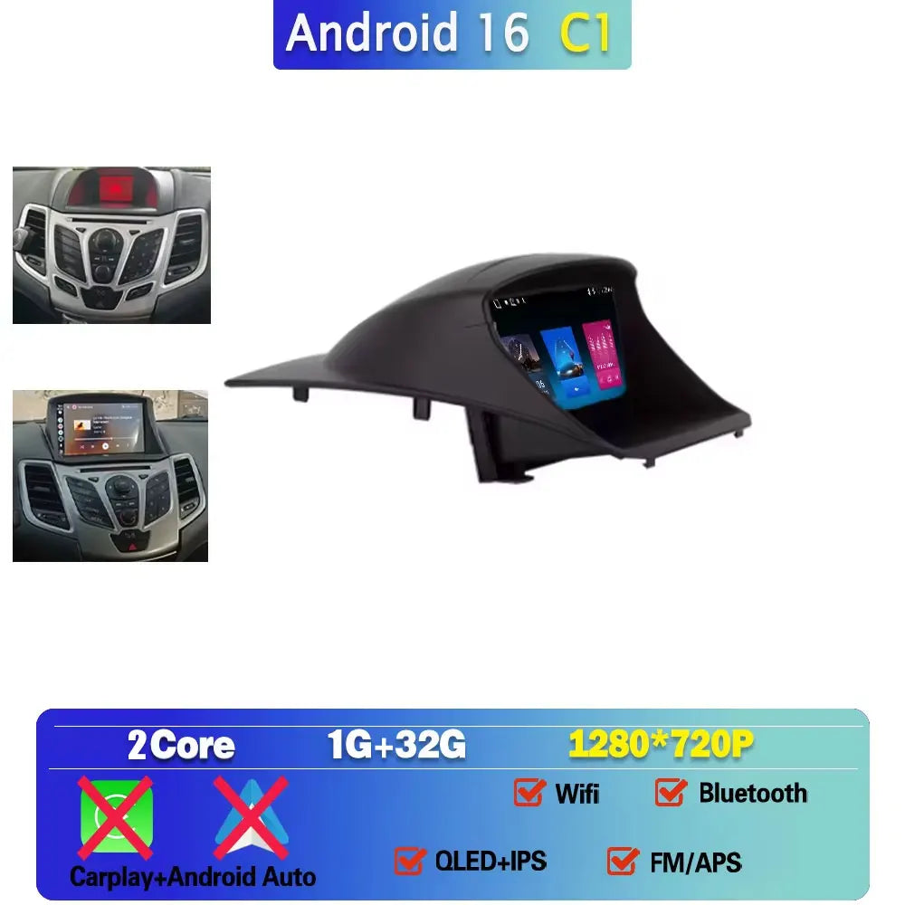 Ford Fiesta Mk6 9 Inch Android 16 CarPlay GPS Head Unit - image 14