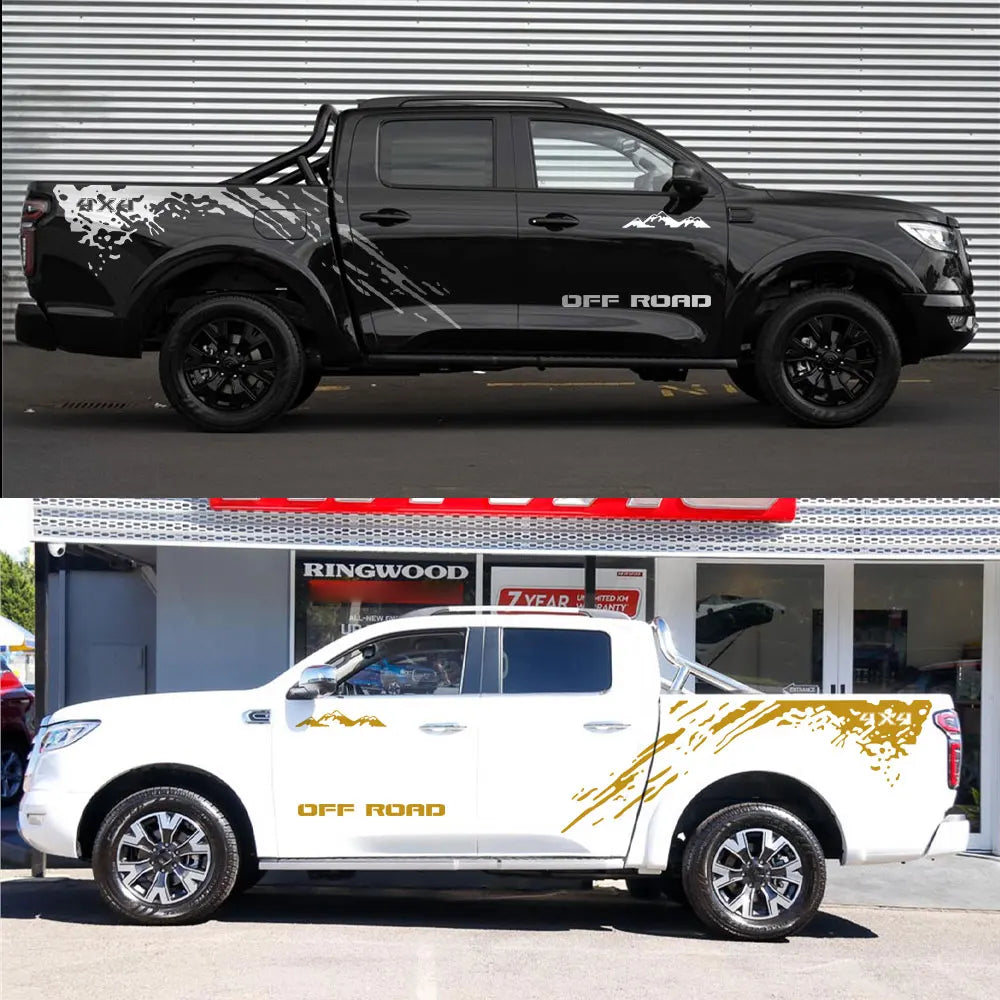 Pickup Truck Side Mudslinger Decals for GWM Poer, Pao, Wingle