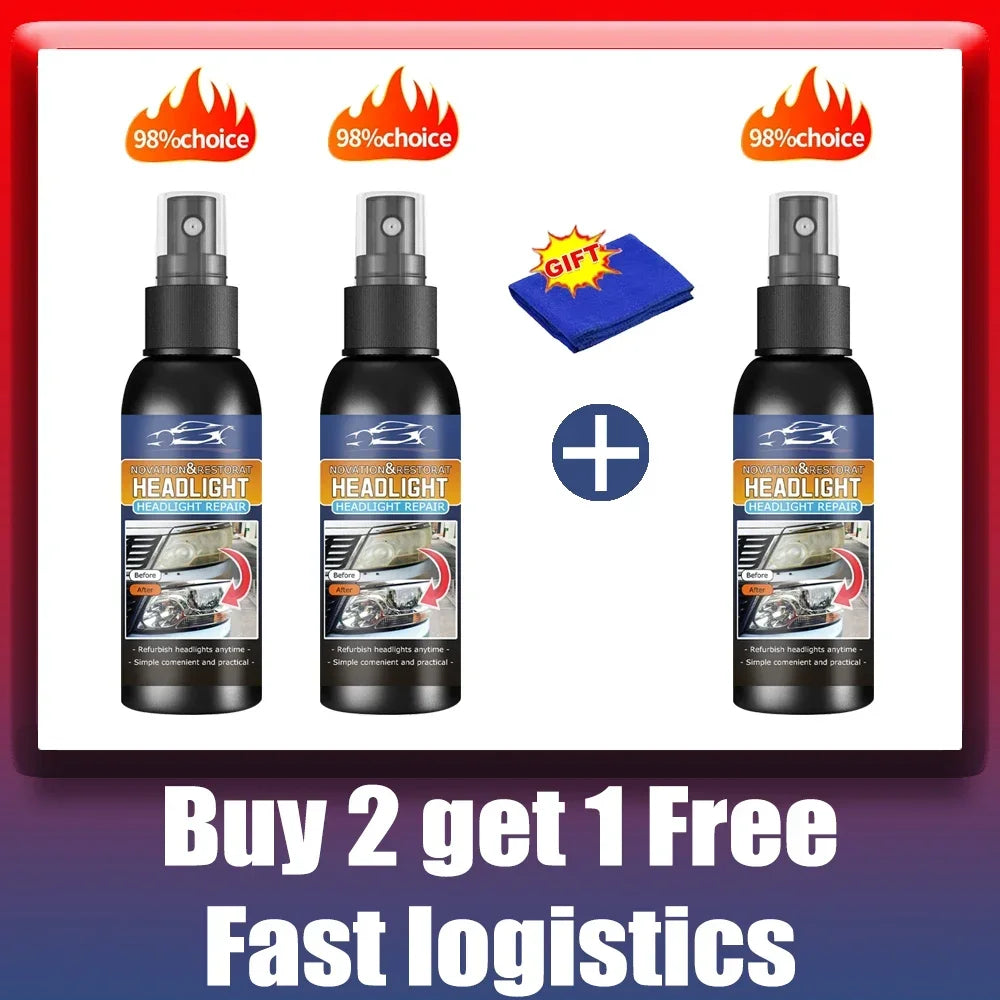 Car Headlight Restoration and Polishing Kit with Cleaning Paste - view 8