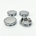 65mm Wheel Center Caps 4-Pack – Black & Silver Hub Caps - image 7