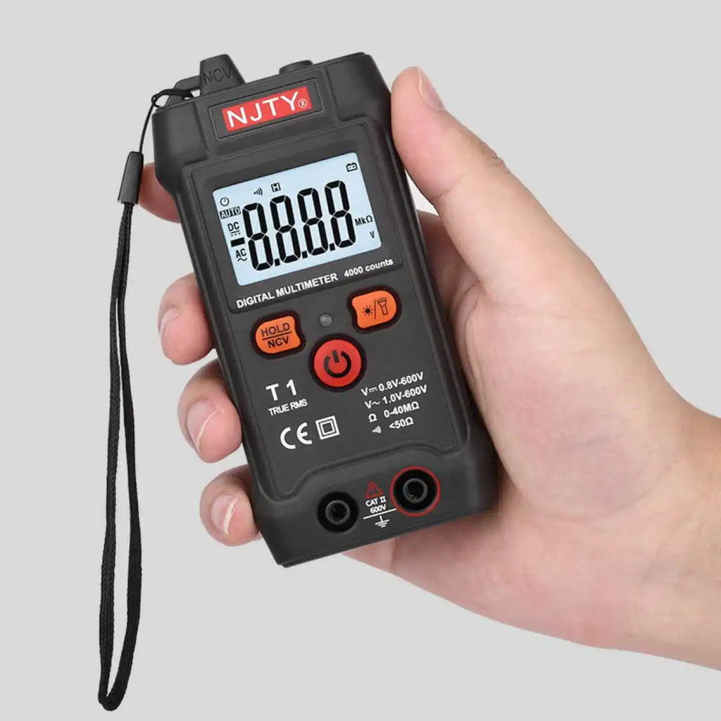 Smart Mini Digital Multimeter Tester RMS 4000 Counts Voltmeter Automatic Range Test Voltage Continuity Resistance NCV Household