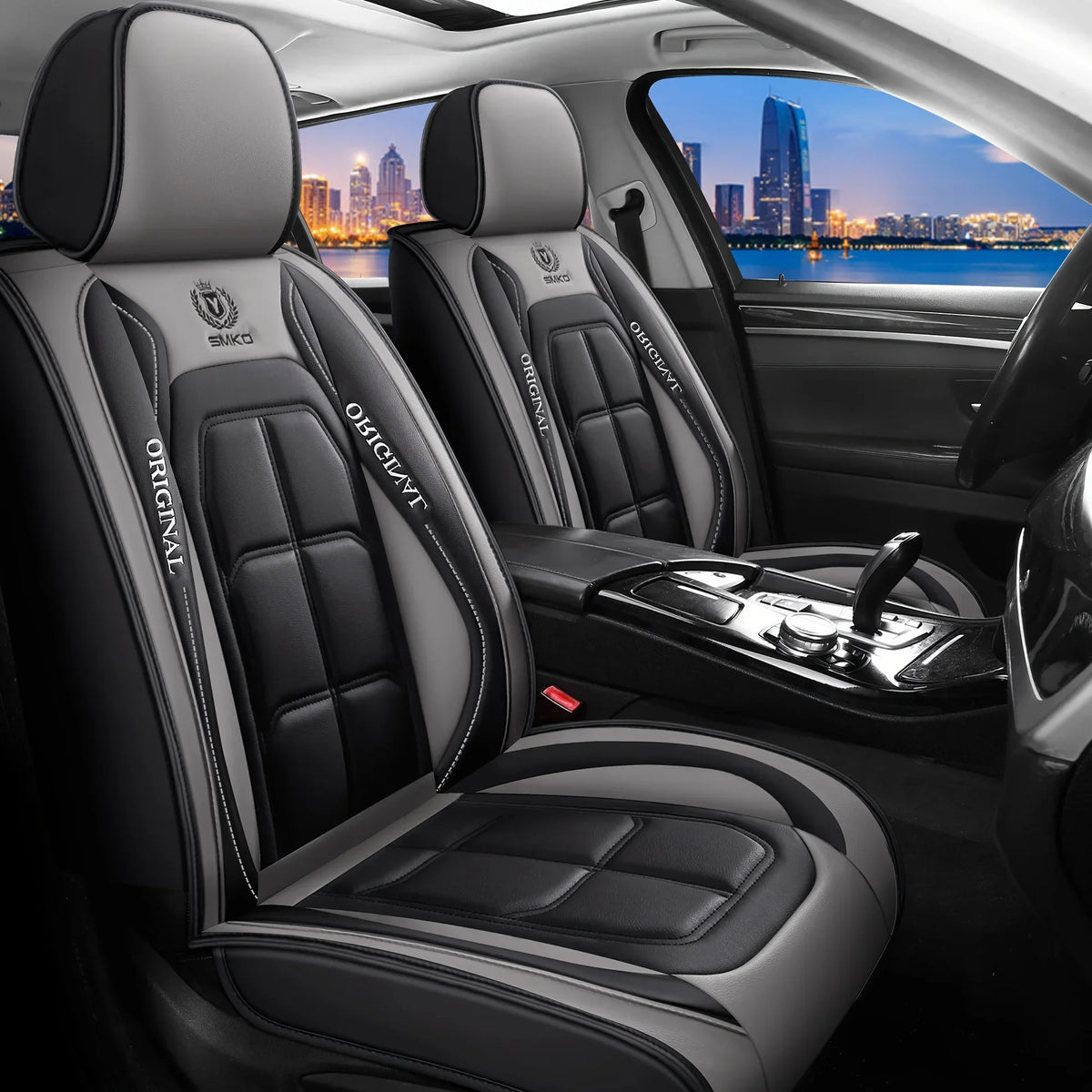 Synthetic Leather Single Car Seat Cover, All-Season Universal