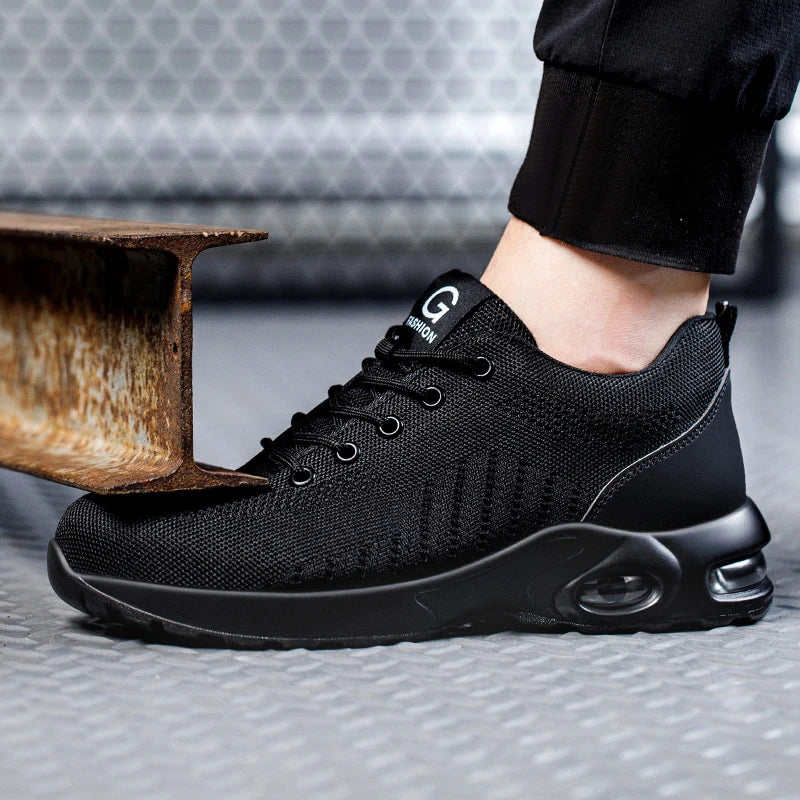 Men's Steel Toe Anti-Smash Work Sneakers & Tactical Boots - image 4
