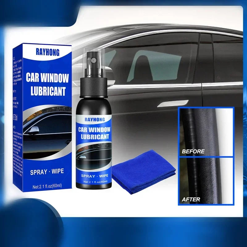 Car Rubber Seal and Window Lubricant, 60ml with Cloth