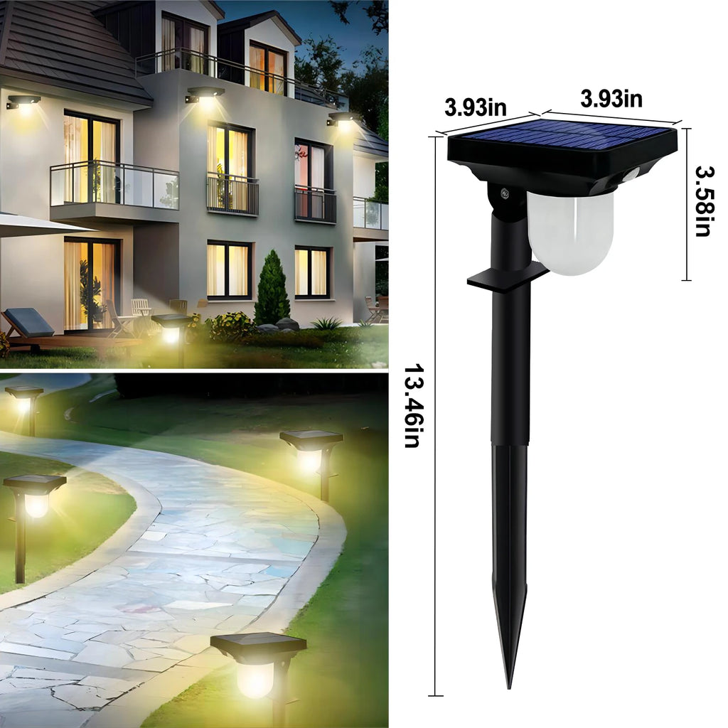 Solar Wall Lamp with Motion Sensor – Waterproof Pathway Light