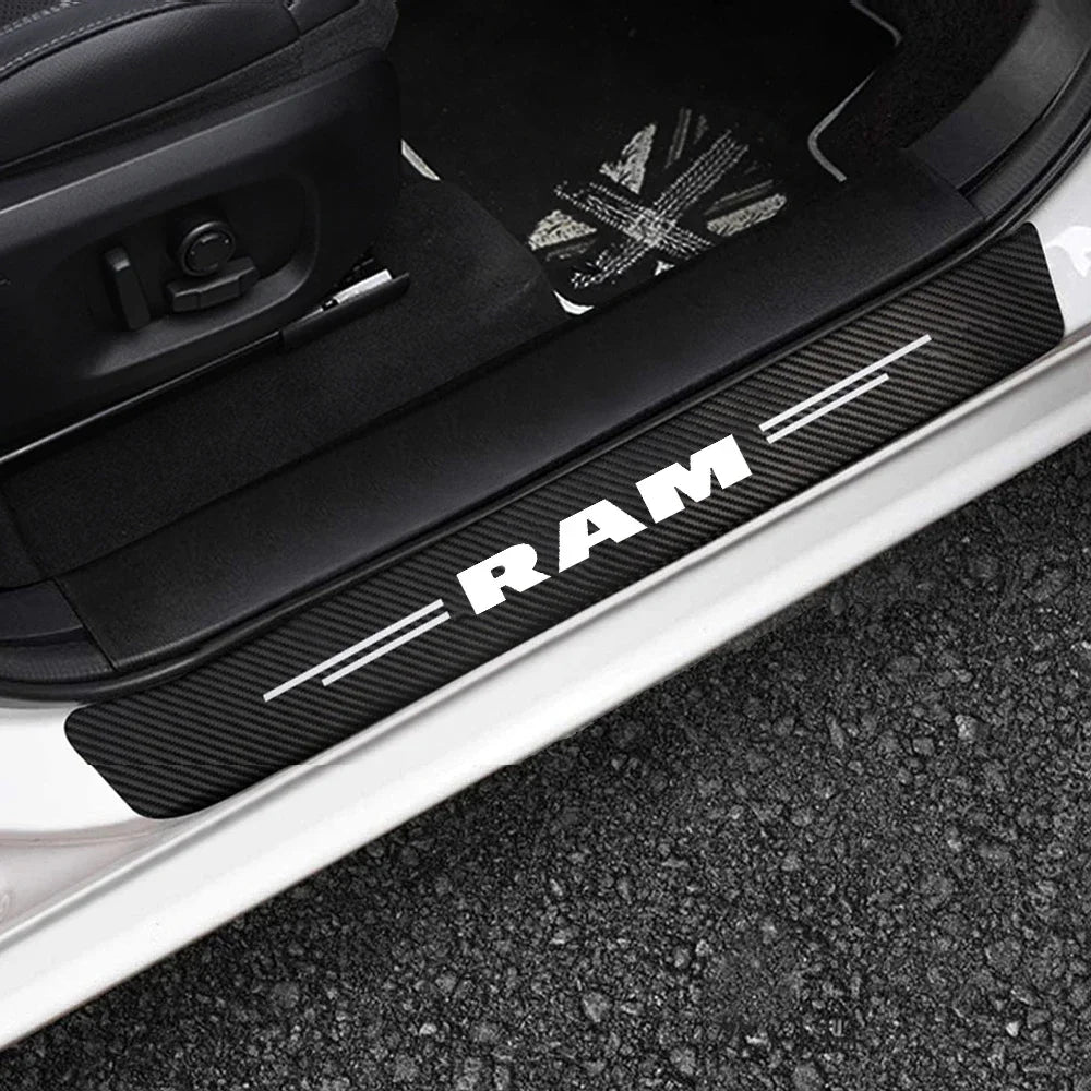 Dodge RAM 2014-2021 Carbon Fiber Door Sill Protector Set