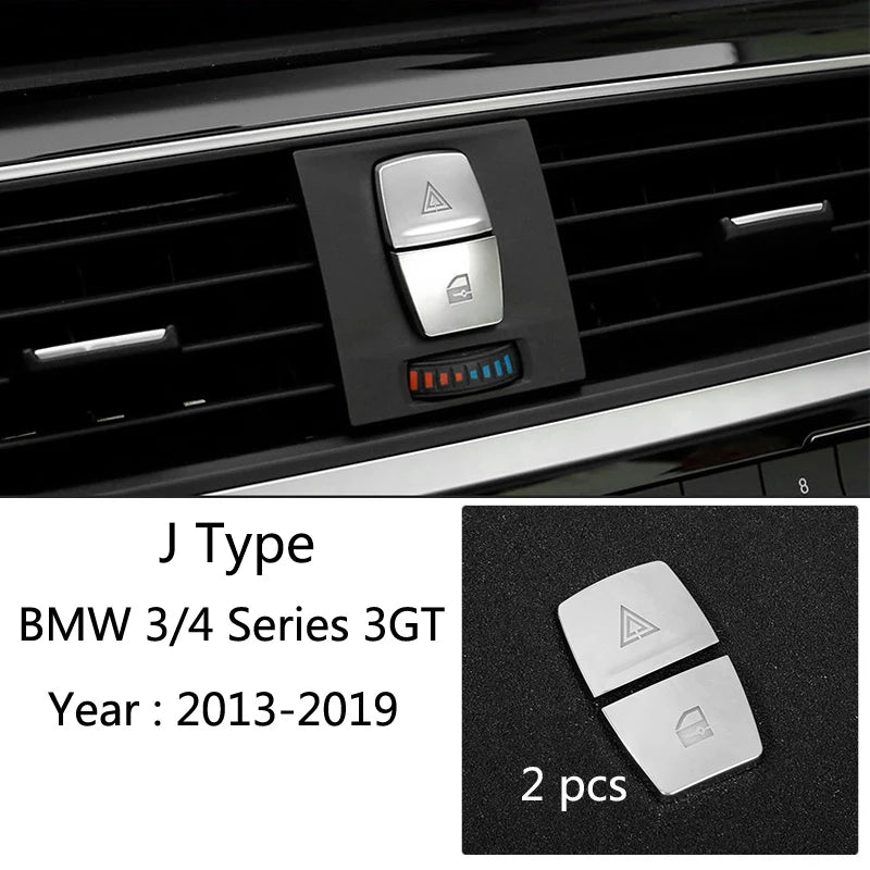 Carbon Fiber Look Gear Shift Panel Cover for BMW 3/4 Series