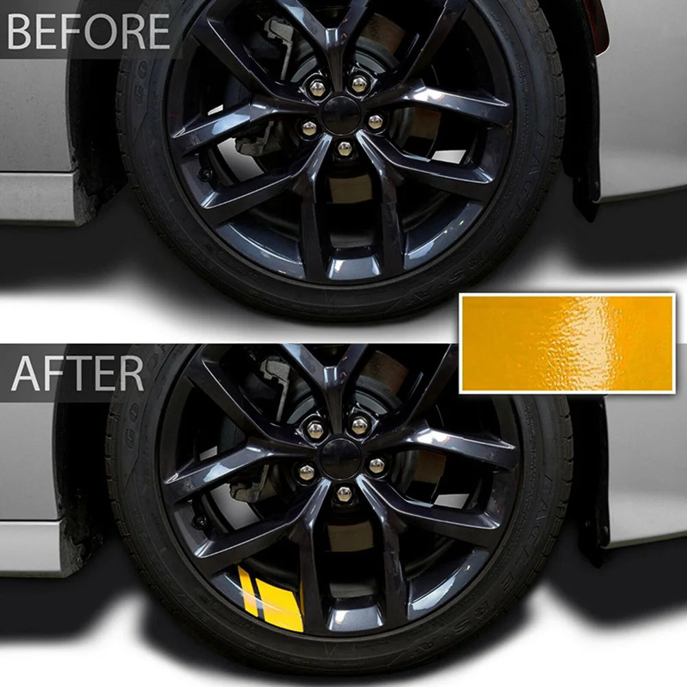 Reflective Car Rim Stickers - 6 Pack for Jeep & Dodge - image 4