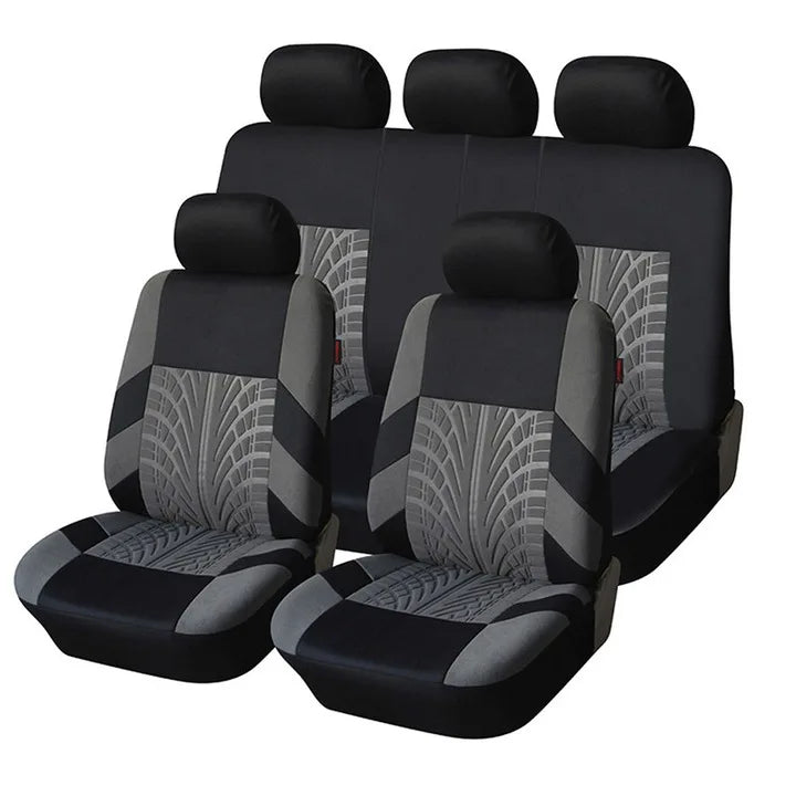 Universal Polyester Car Seat Covers, 4-Piece Front or 9-Piece Full Set
