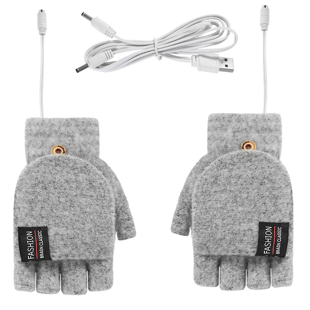 Rechargeable USB Electric Heated Gloves for Skiing & Winter