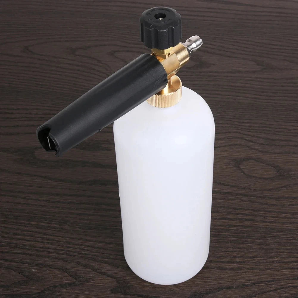 1L car wash foam gun, adjustable high pressure soap foamer with quarter inch connector