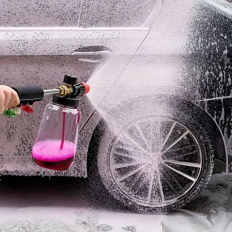 3800PSI Foam Cannon for Nilfisk KEW, G1/4 Thread Connect Adjustable Snow Foam Sprayer for Car Detailing & Commercial Cleaning