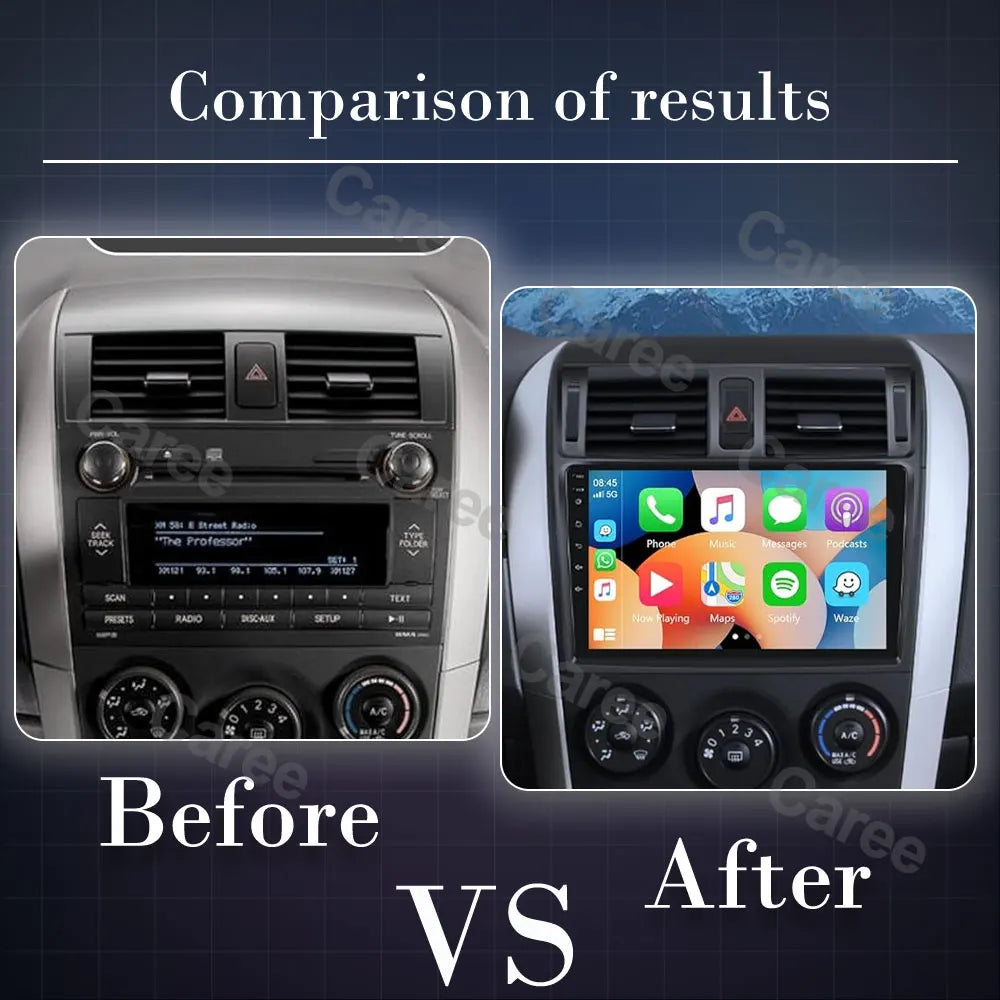 Toyota Corolla 2006-2013 Android 14 9-inch Touchscreen Car Stereo - image 2