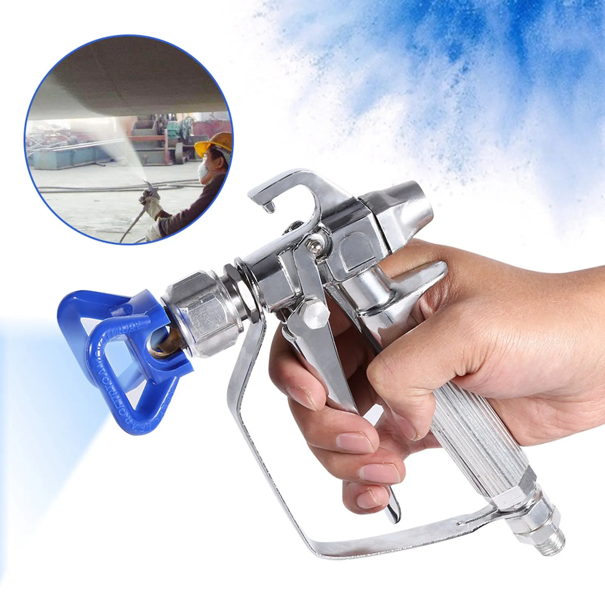 Paint Spray Gun New Stainless Steel High Pressure Airless Paint Spray Gun Car Body Coating Sprayer Machine