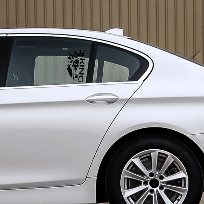 Lion With Crown Die-Cut Vinyl Sticker for Car Bumper and Laptop - view 11