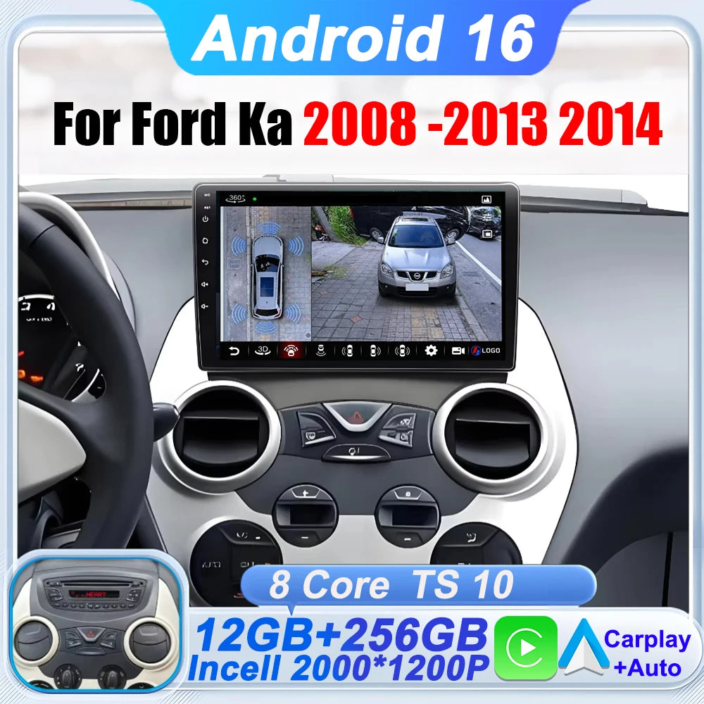 Ford Ka 9-Inch Multimedia Radio with GPS, Android Auto & CarPlay