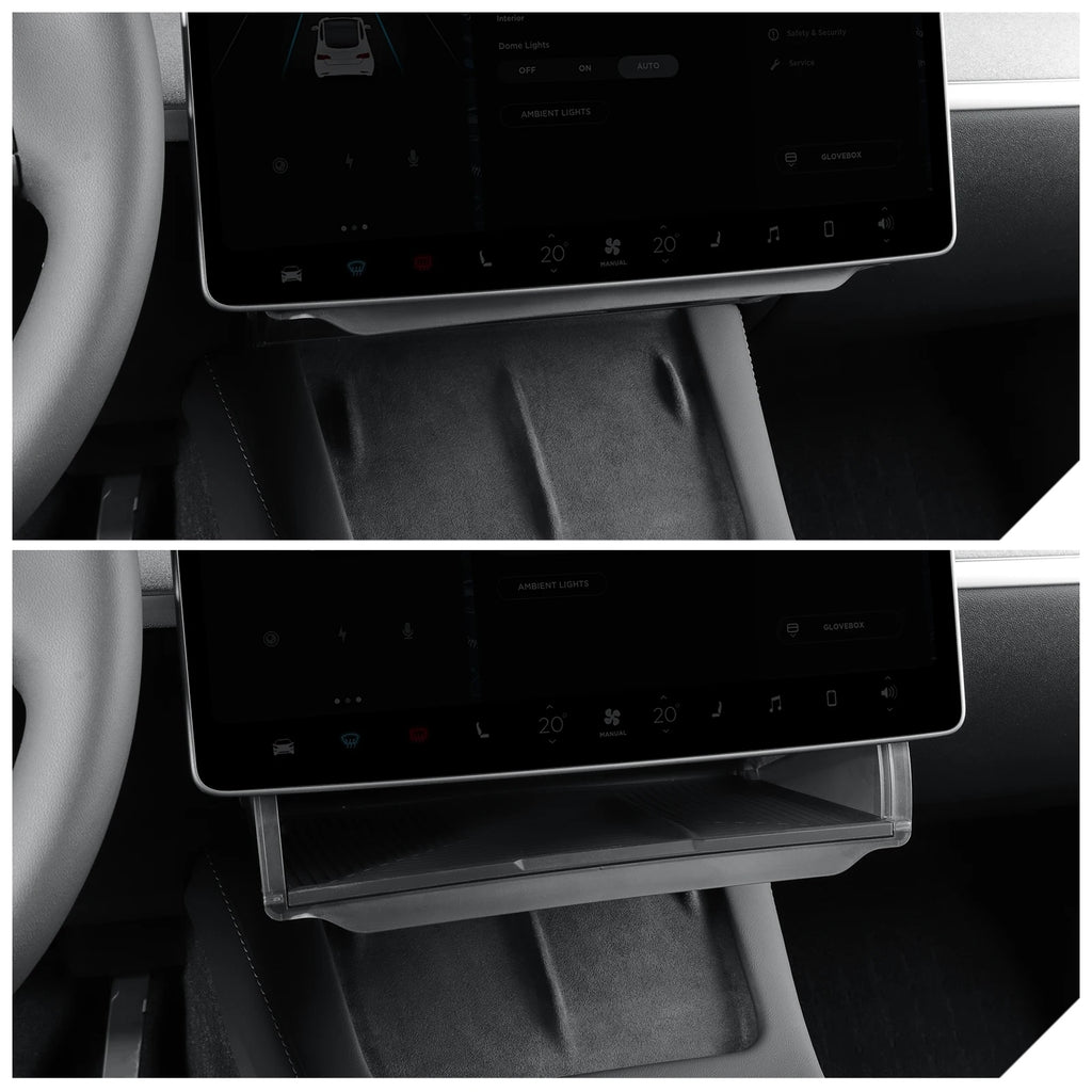 Under Screen Hidden Storage Box for Tesla Model Y 2024