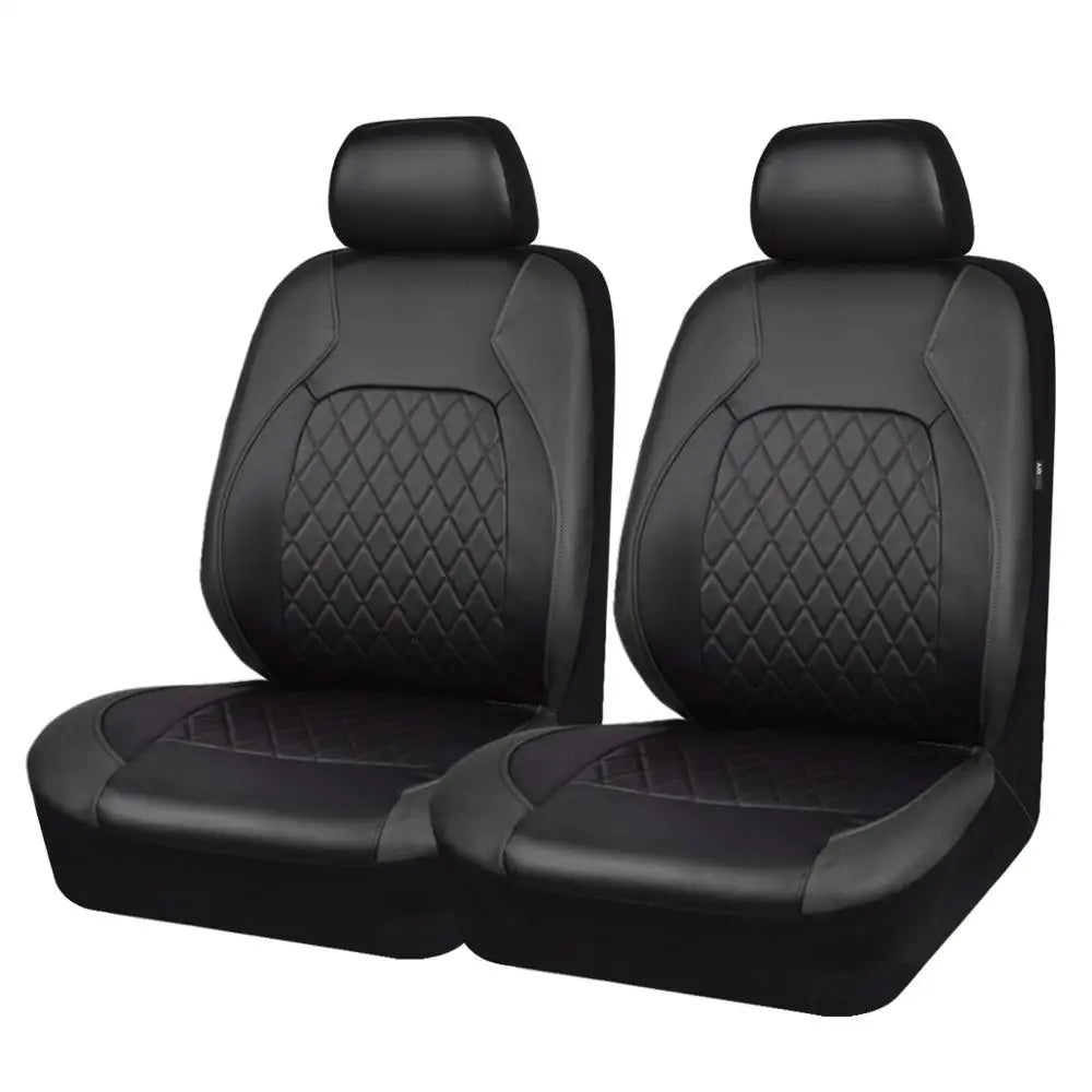 Universal Car Seat Cover Set PU Leather Full Surrounded Anti-Scratch for Sedan SUV