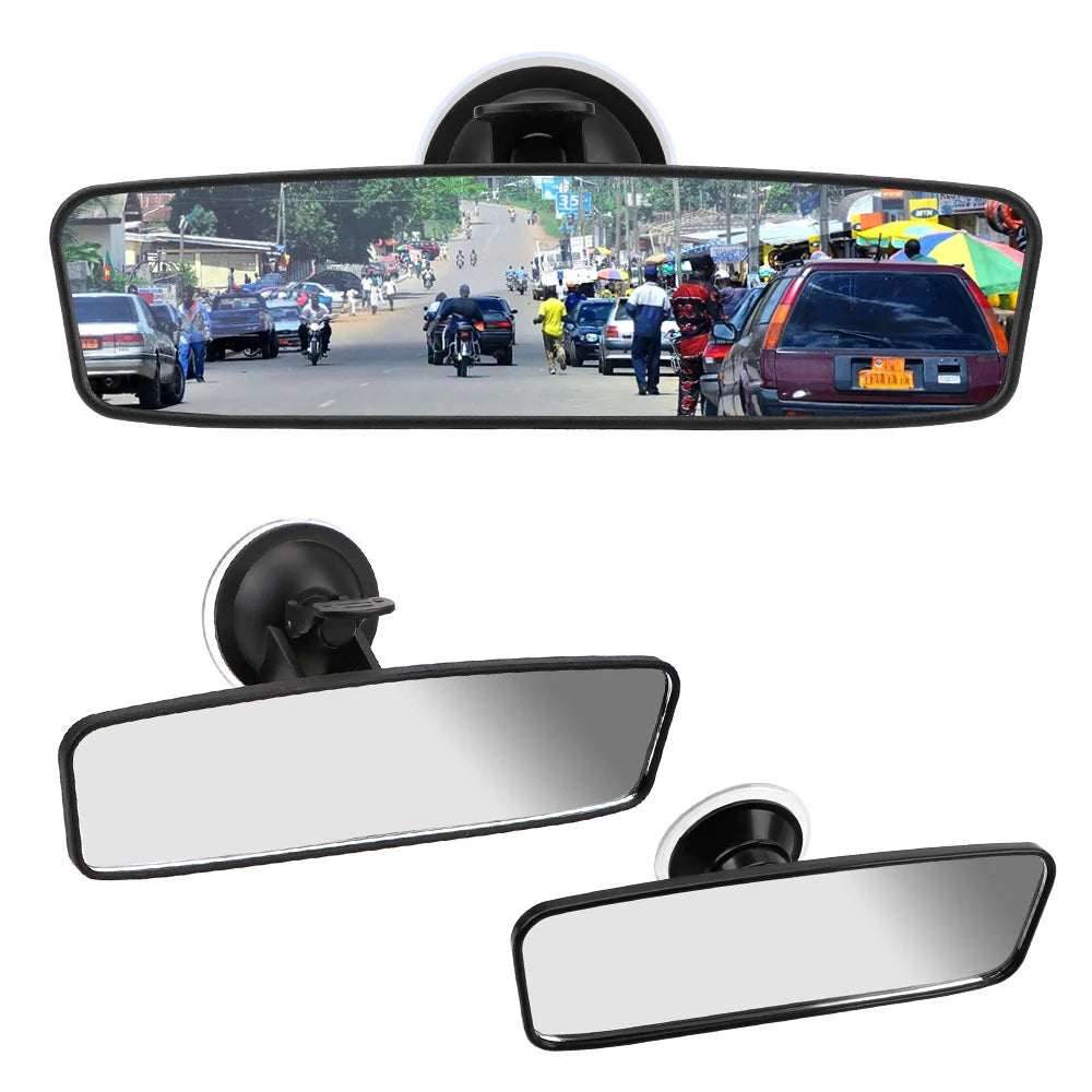 Interior Rear View Mirror 360° Rotates Car Rear Mirror Wide-angle Rearview Mirror Adjustable Suction Cup Car-styling Universal