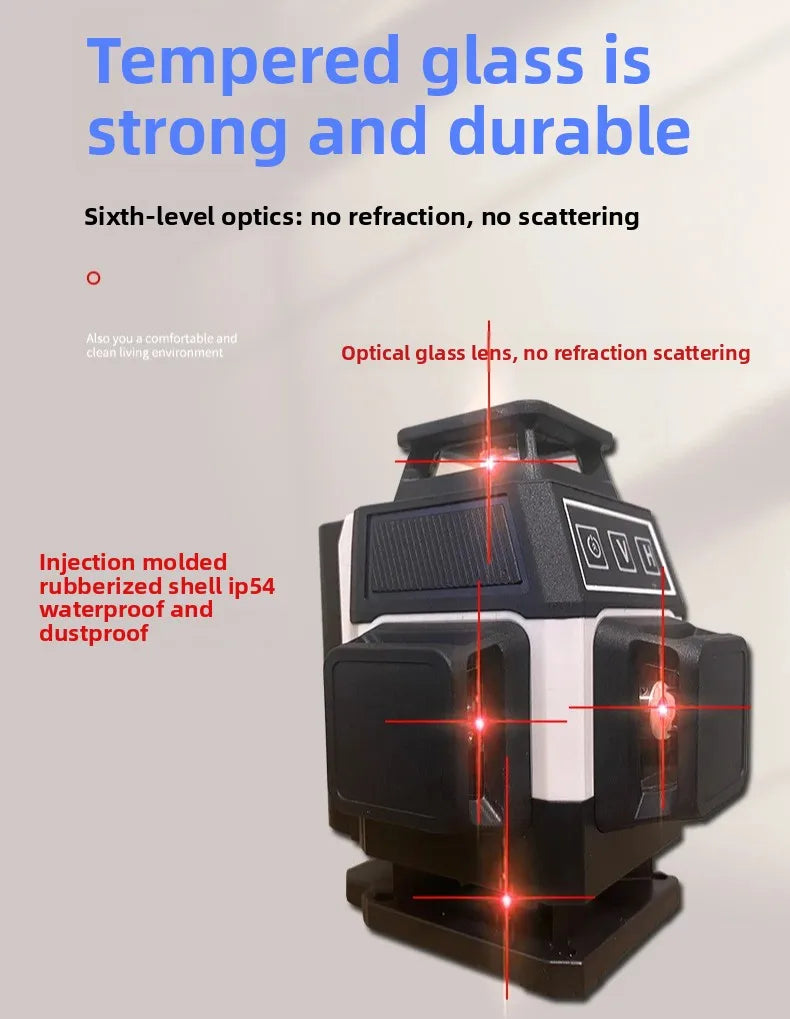 2026 New 8 Line 12 Line Super Red Laser Level High Precision Self Leveling Outdoor Infrared