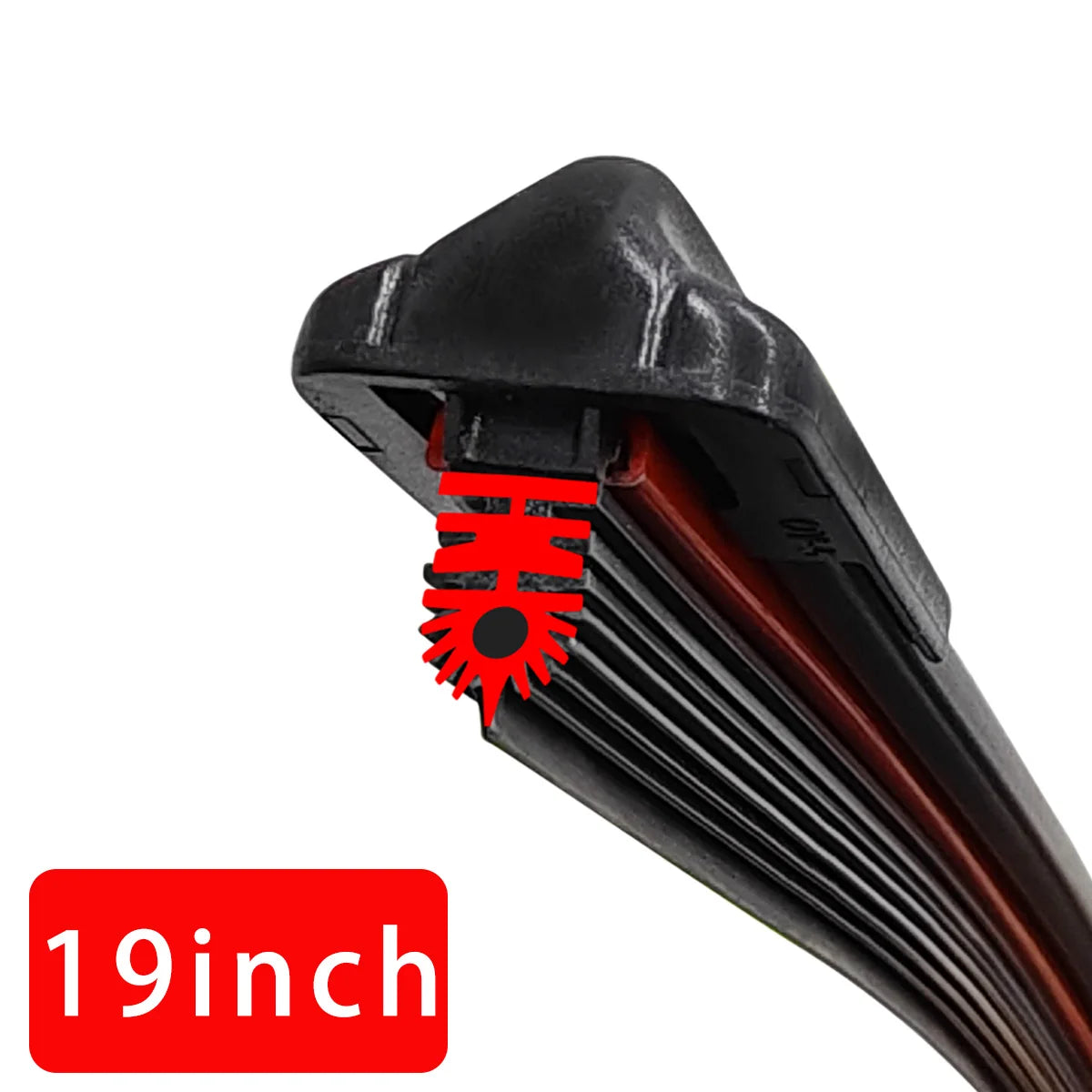 Car Front Windshield Wiper Blade 11 Layer Rubber Strip J/U-Shaped 14 to 28 Inch
