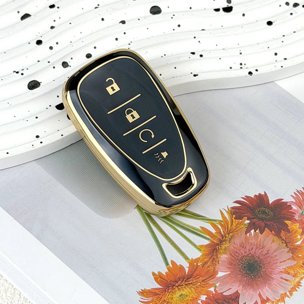 TPU Key Fob Cover for Chevy Malibu, Camaro, Equinox & More 2017-2019