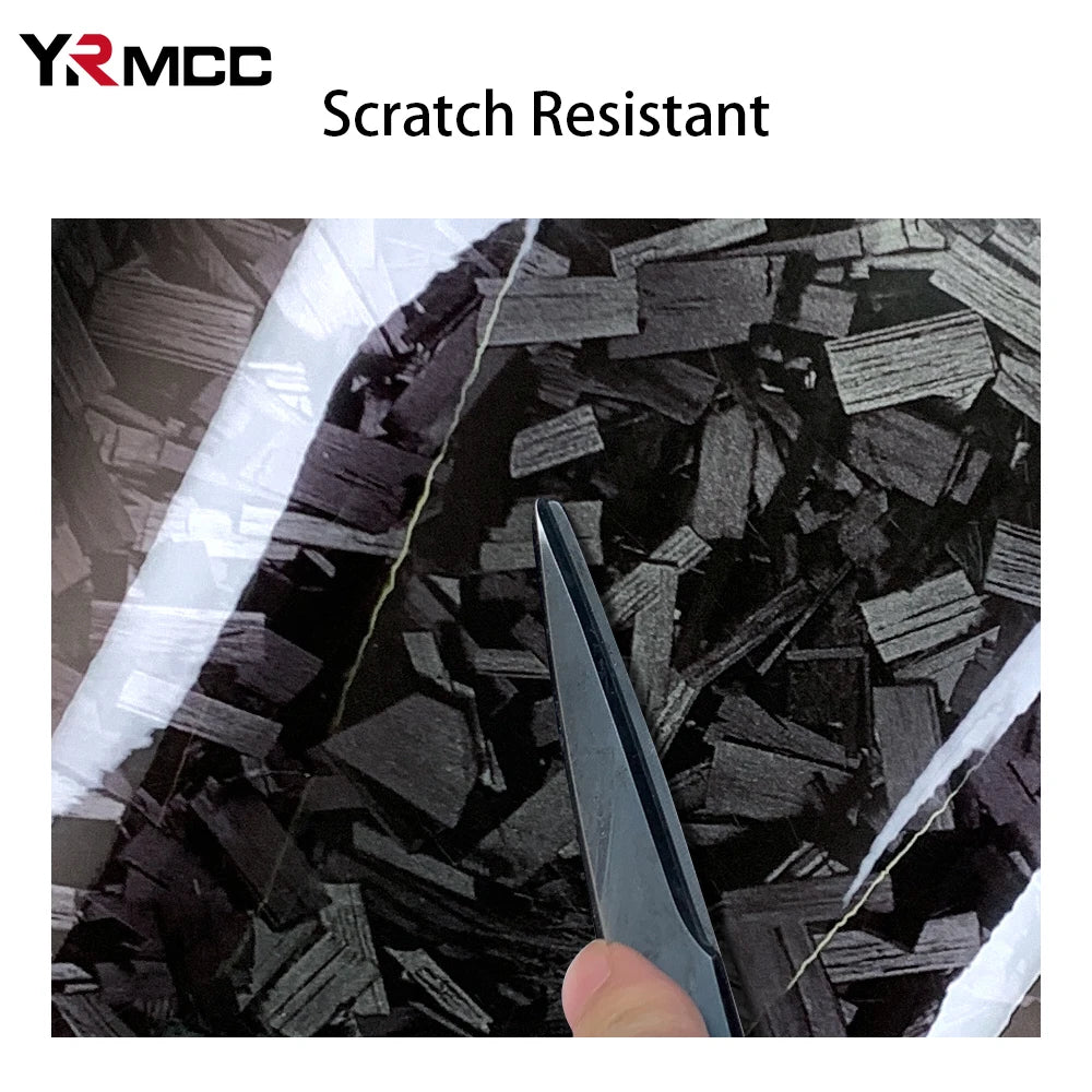 Glossy Black Carbon Fiber Vinyl Wrap Film Self-Adhesive Car Decal - image 3
