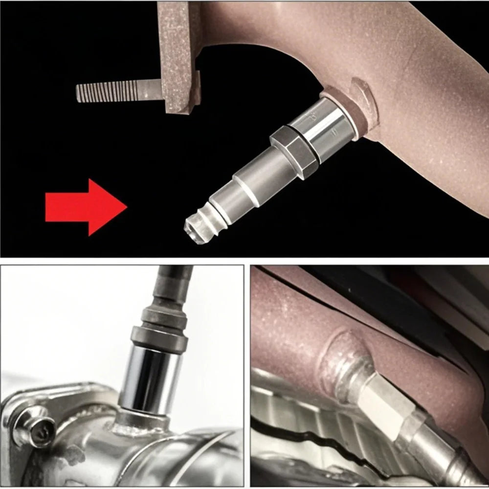 2-Pack Mini Stainless Steel Oxygen Sensor for Car Exhaust - image 6