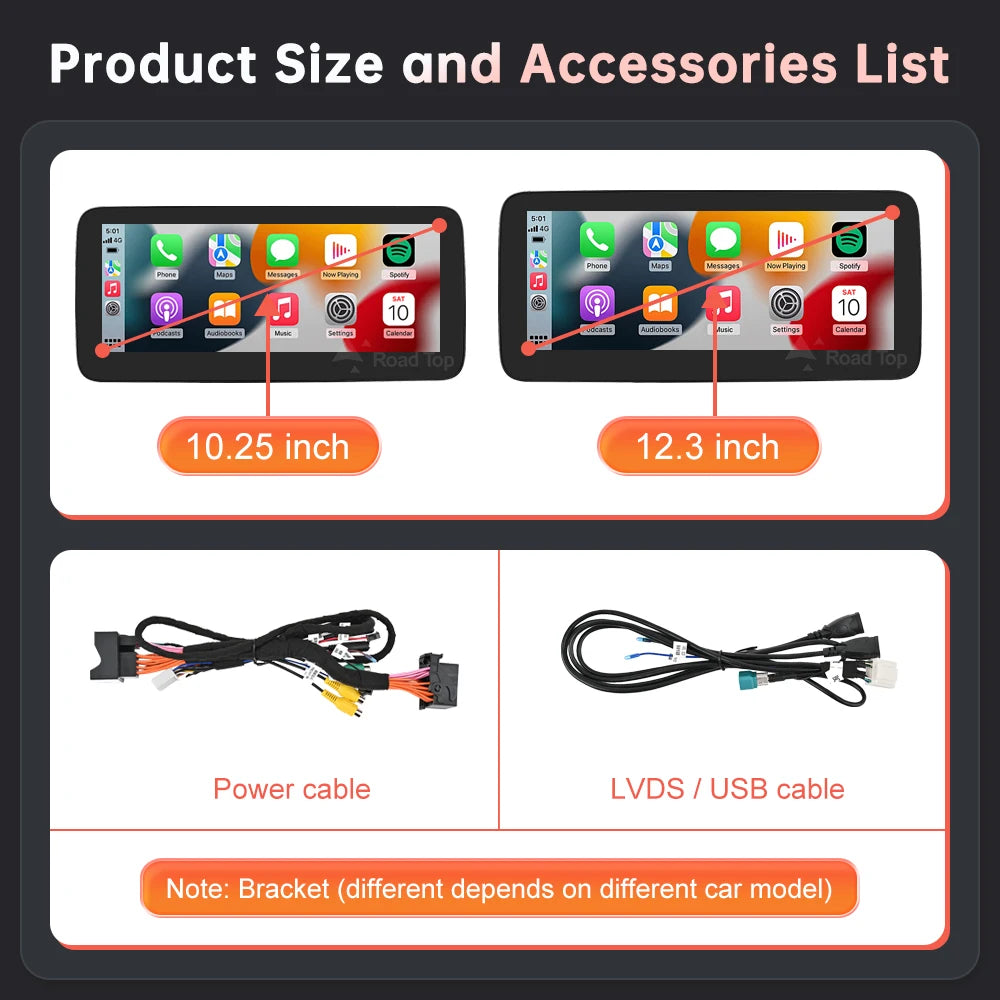 Wireless CarPlay & Android Auto Multimedia Screen for Mercedes 2015-2018 - image 6